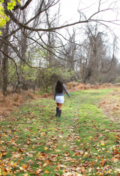 Фотографии девушки осенью на природе